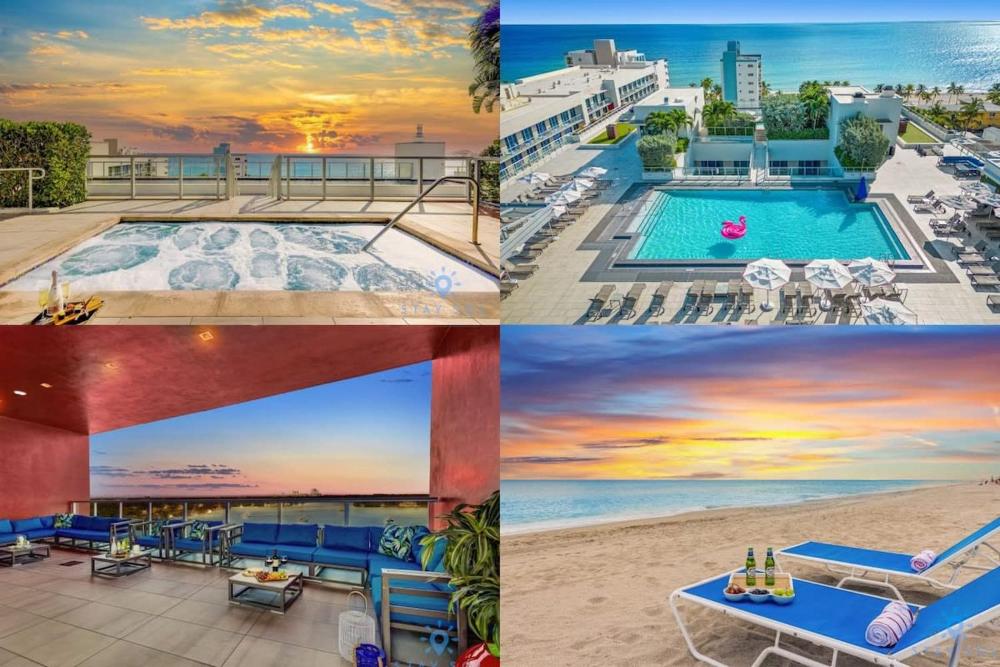 Rooftop Pool - Hot Tub - Gym - Near Beach